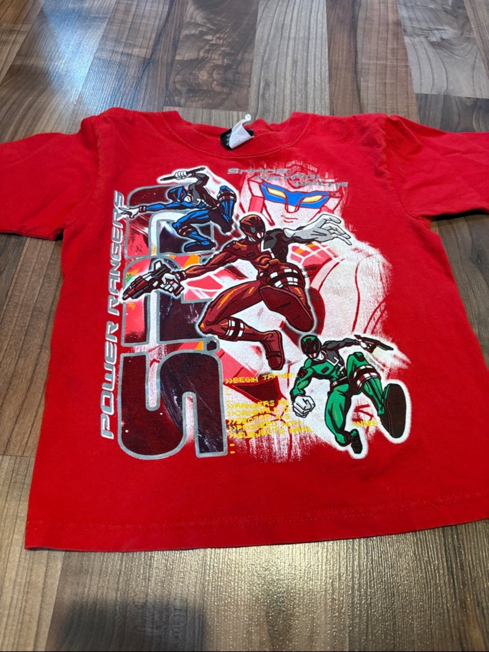 POWER RANGERS SPD RED GRAPHIC SHIRT size S